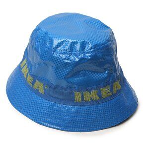 IKEA KNORVA Bucket Hat Limited Edition Blue Yellow Bag Retro